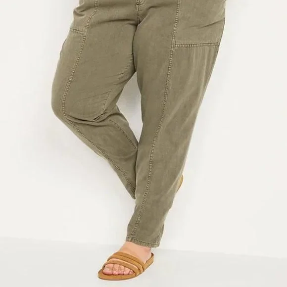 Old Navy High-Waisted Garment-Dyed Utility Pants for Women New - Picture 3 of 6